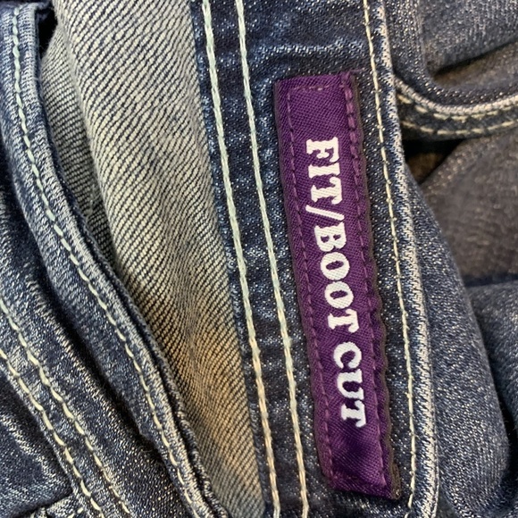 VIGOSS BOOT CUT Studded Distressed Stretch Jeans 5 - Picture 12 of 16